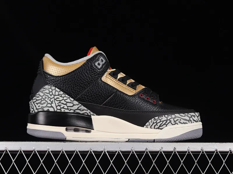 All categories Air Jordan Jordan series basketball shoes Air Jordan 3 Air Jordan 3 Retro "Black Gold" AJ3 Joe 3 black gold cement CK9246-067
